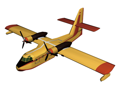 3Dマーカー プロペラ機